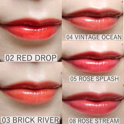 グラスティングウォーターティント/rom&nd/リップティントを使ったクチコミ(4枚目)