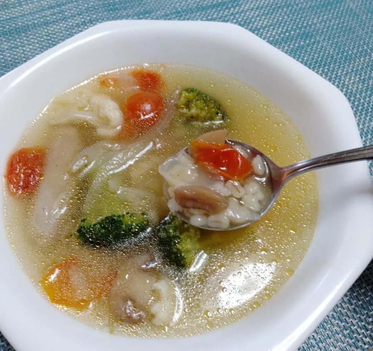 もち麦スープ/ラコックマルシェ/低糖質食品を使ったクチコミ（2枚目）