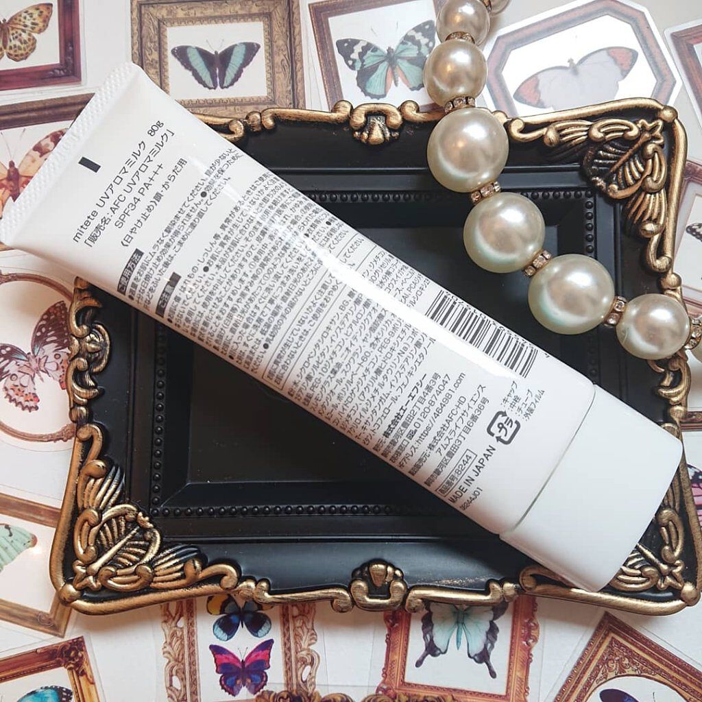 mitete UVアロマミルク /エーエフシー/日焼け止めミルクを使ったクチコミ（2枚目）