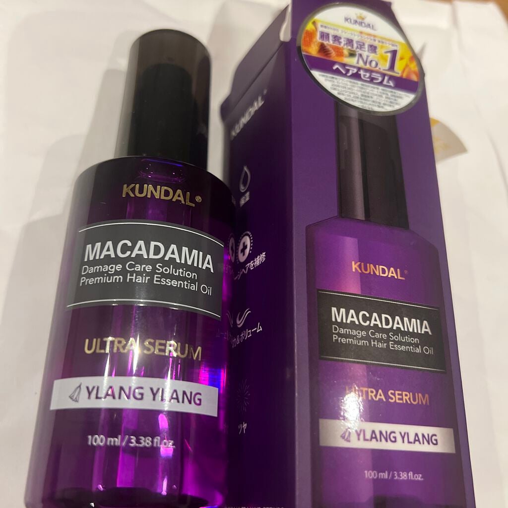 クンダル マカダミア ウルトラヘアセラム /KUNDAL/ヘアオイルを使ったクチコミ(1枚目)
