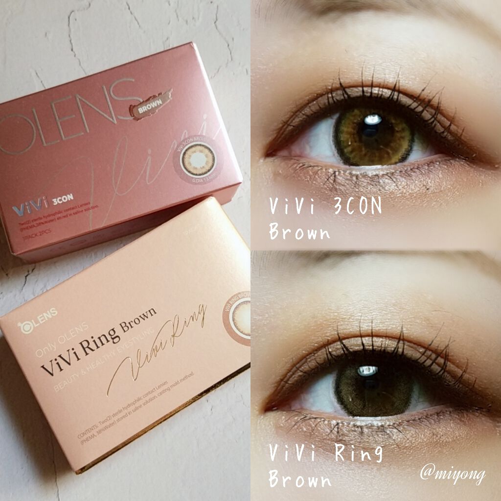 vivi3con/OLENS/カラーコンタクトレンズを使ったクチコミ（3枚目）
