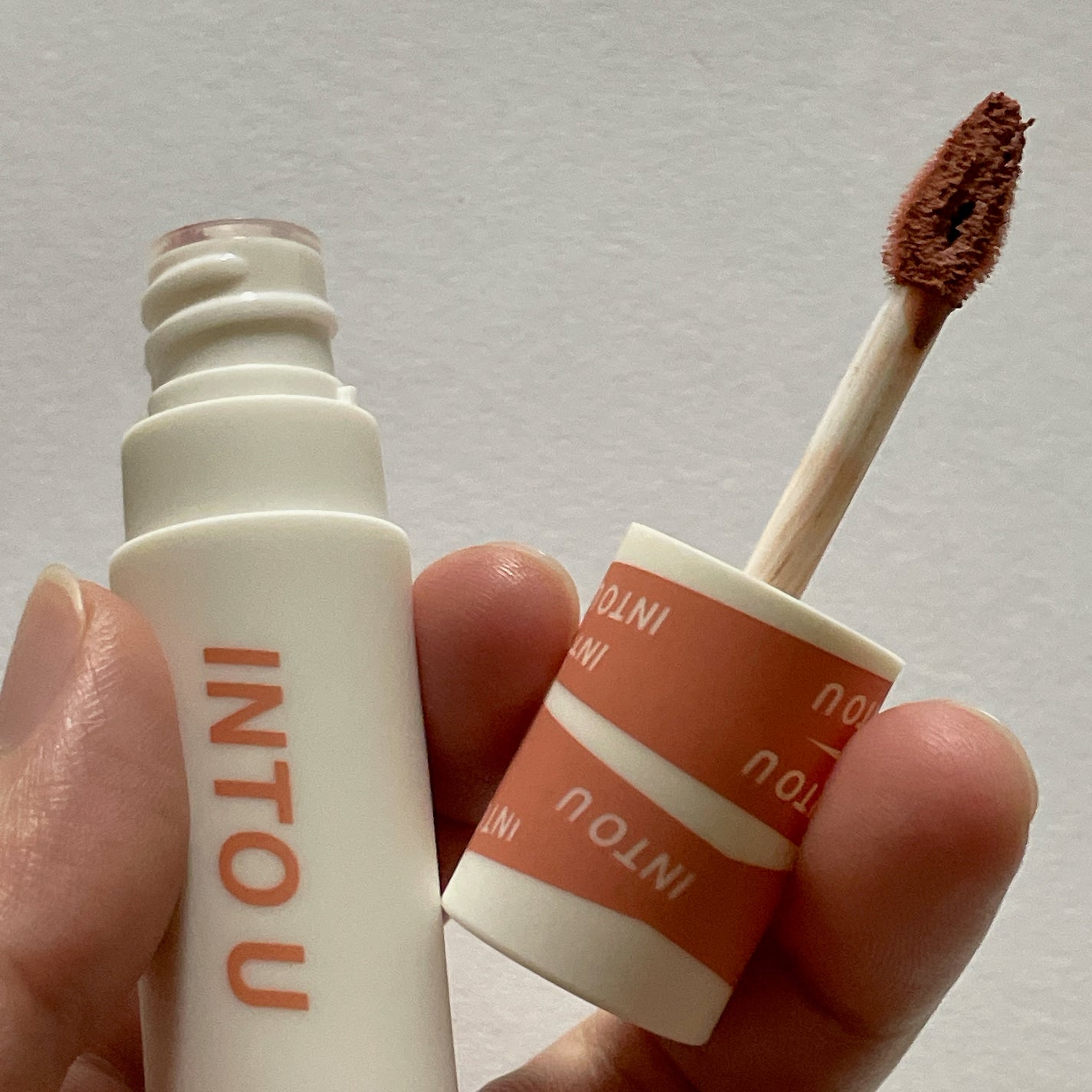 スーパーマットリップ&チークマッド/INTO U/口紅を使ったクチコミ(2枚目)