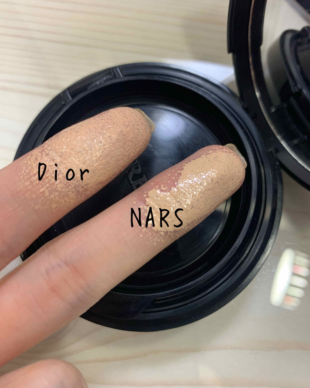 【旧】ディオールスキン フォーエヴァー クッション 1N ニュートラル　ディオールマニア  ゴールド エディション（限定品）/Dior/クッションファンデーションを使ったクチコミ（3枚目）