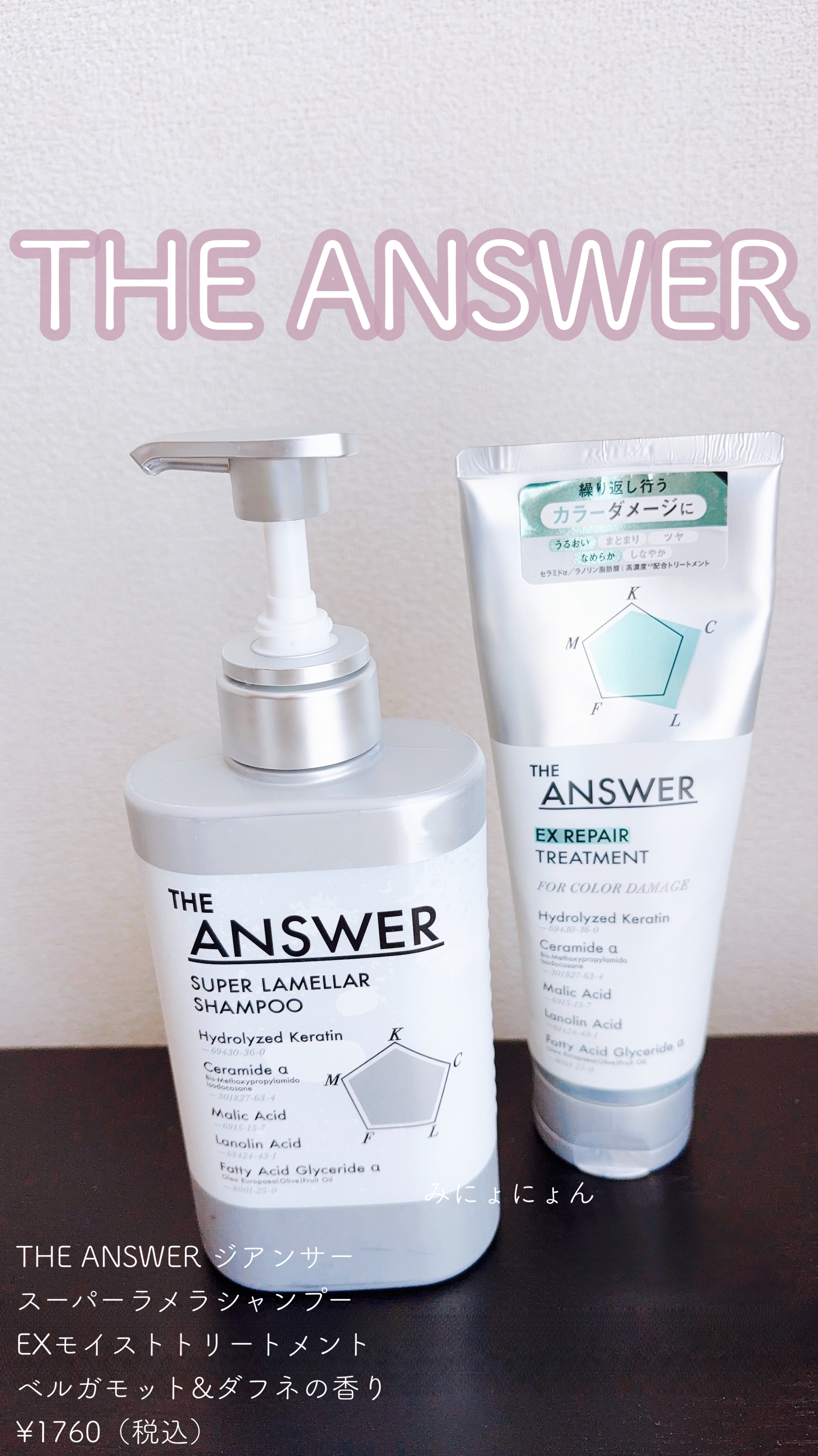 THE ANSWER EXモイストトリートメント FOR DAILY DAMAGE/THE ANSWER/洗い流すヘアトリートメントを使ったクチコミ（1枚目）
