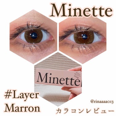 Minette/Minette/カラーコンタクトレンズを使ったクチコミ（1枚目）