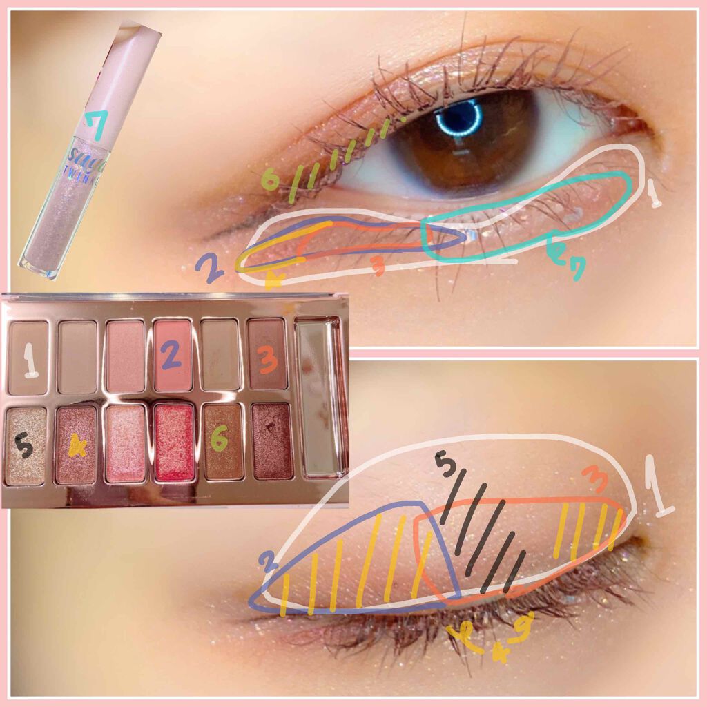 バレンタインボックス3ローズモーメント/VAVI MELLO/アイシャドウパレットを使ったクチコミ(2枚目)