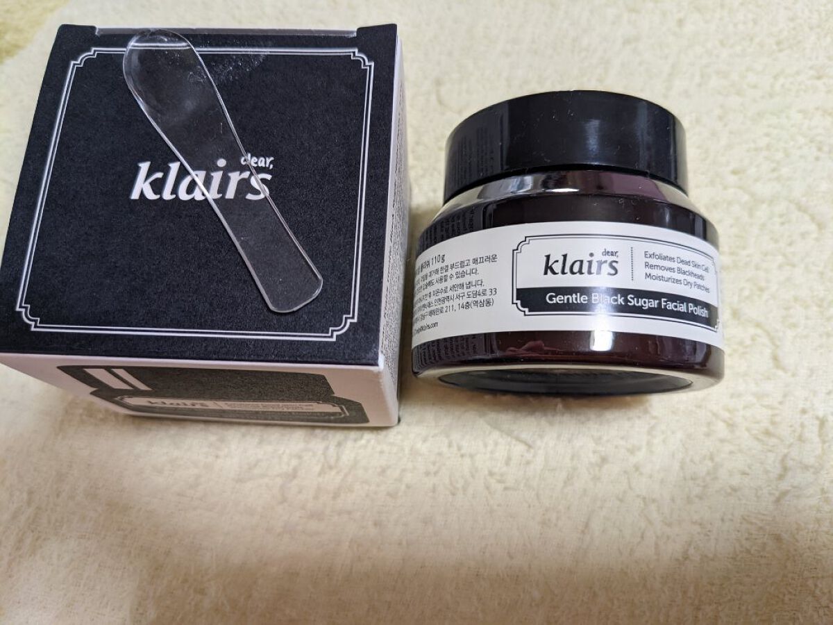 ジェントルブラックシュガーフェイシャルポリッシュ(110g)/Klairs/洗い流すパック・マスクを使ったクチコミ（1枚目）