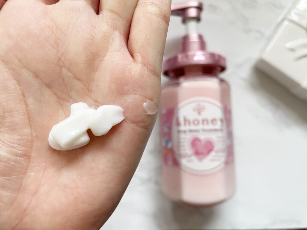 ディープモイスト シャンプー1.0／ヘアトリートメント2.0 ヘアトリートメント本体 445g/&honey/市販シャンプーを使ったクチコミ（2枚目）