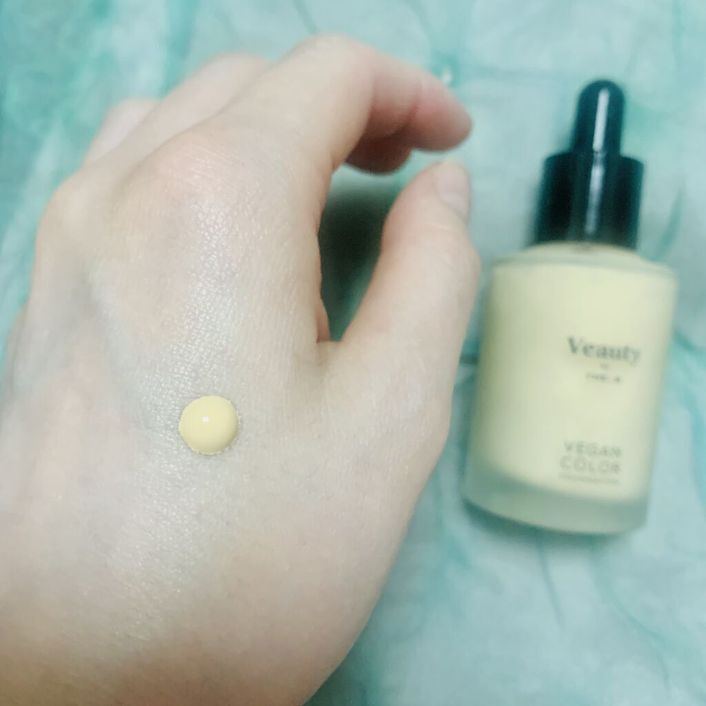 ヴィーガン カラーファンデーション オレンジ/Veauty by THE_B/リキッドファンデーションを使ったクチコミ（3枚目）