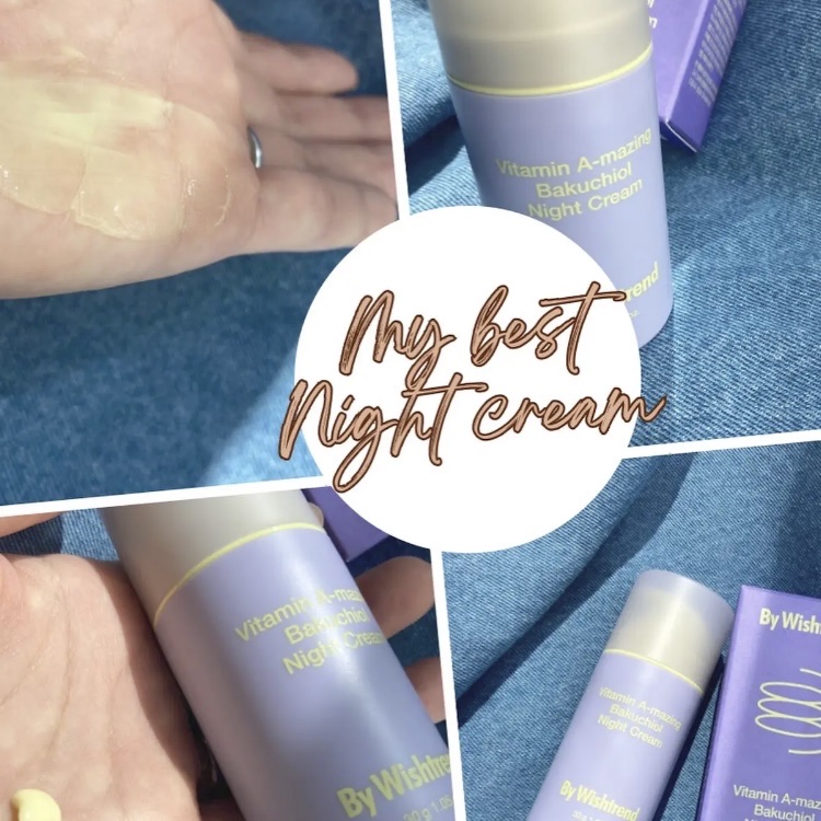 ビタミンA-mazingバクチオールナイトクリーム/By Wishtrend/フェイスクリームを使ったクチコミ（3枚目）