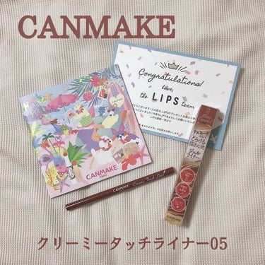 LIPSさんを通してCANMAKEさんから3月1日発売のクリーミータッチライナーの新色、05 ビターキャラメルを頂きました🥺
以前からとても気になっていたためとても嬉しいですありがとうございます(；；)