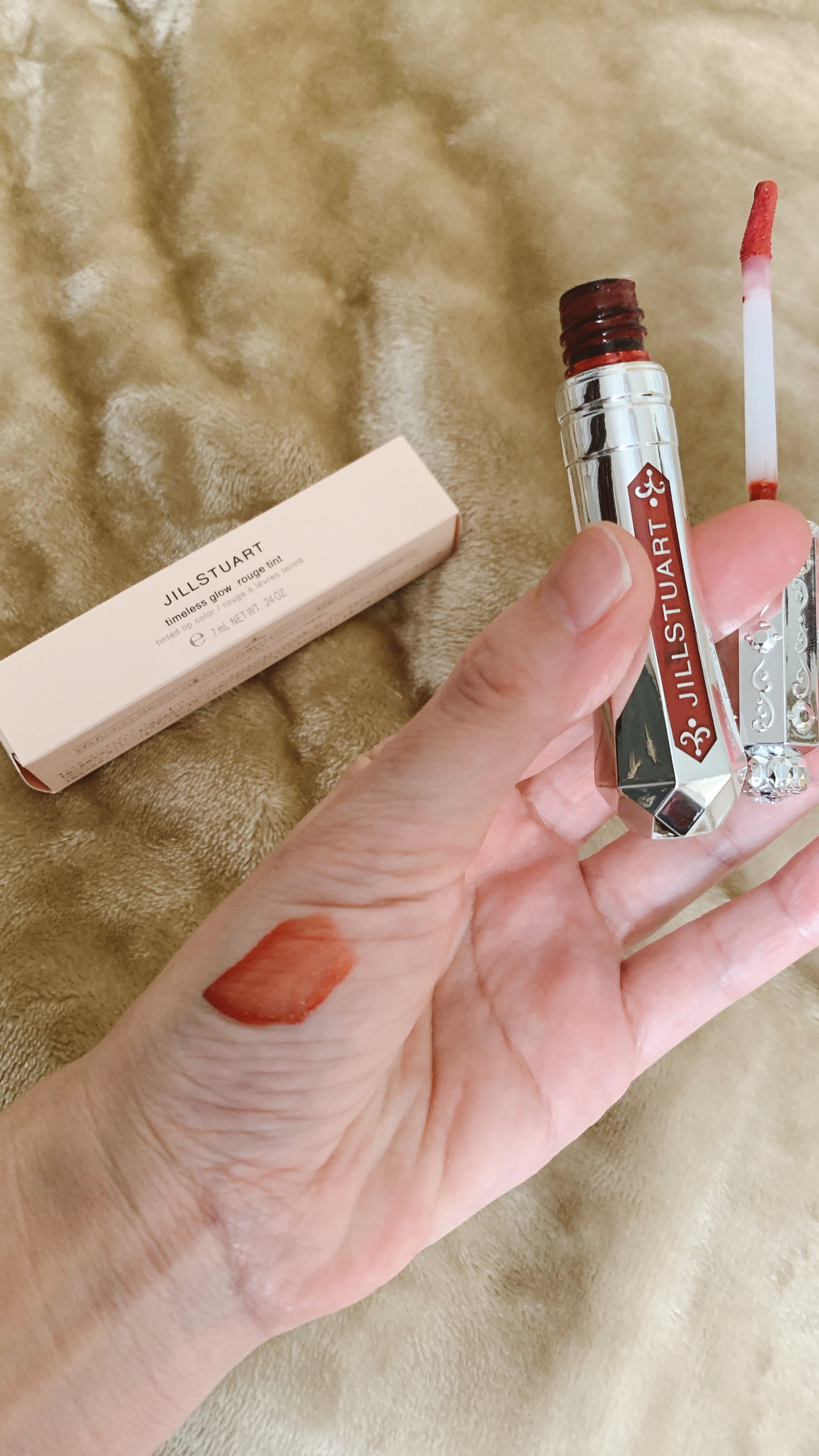 ジルスチュアート タイムレスグロウ ルージュティント/JILL STUART/リップティントを使ったクチコミ(3枚目)
