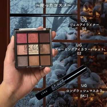 UR GLAM　BLOOMING EYE COLOR PALETTE/U R GLAM/パウダーアイシャドウを使ったクチコミ（2枚目）