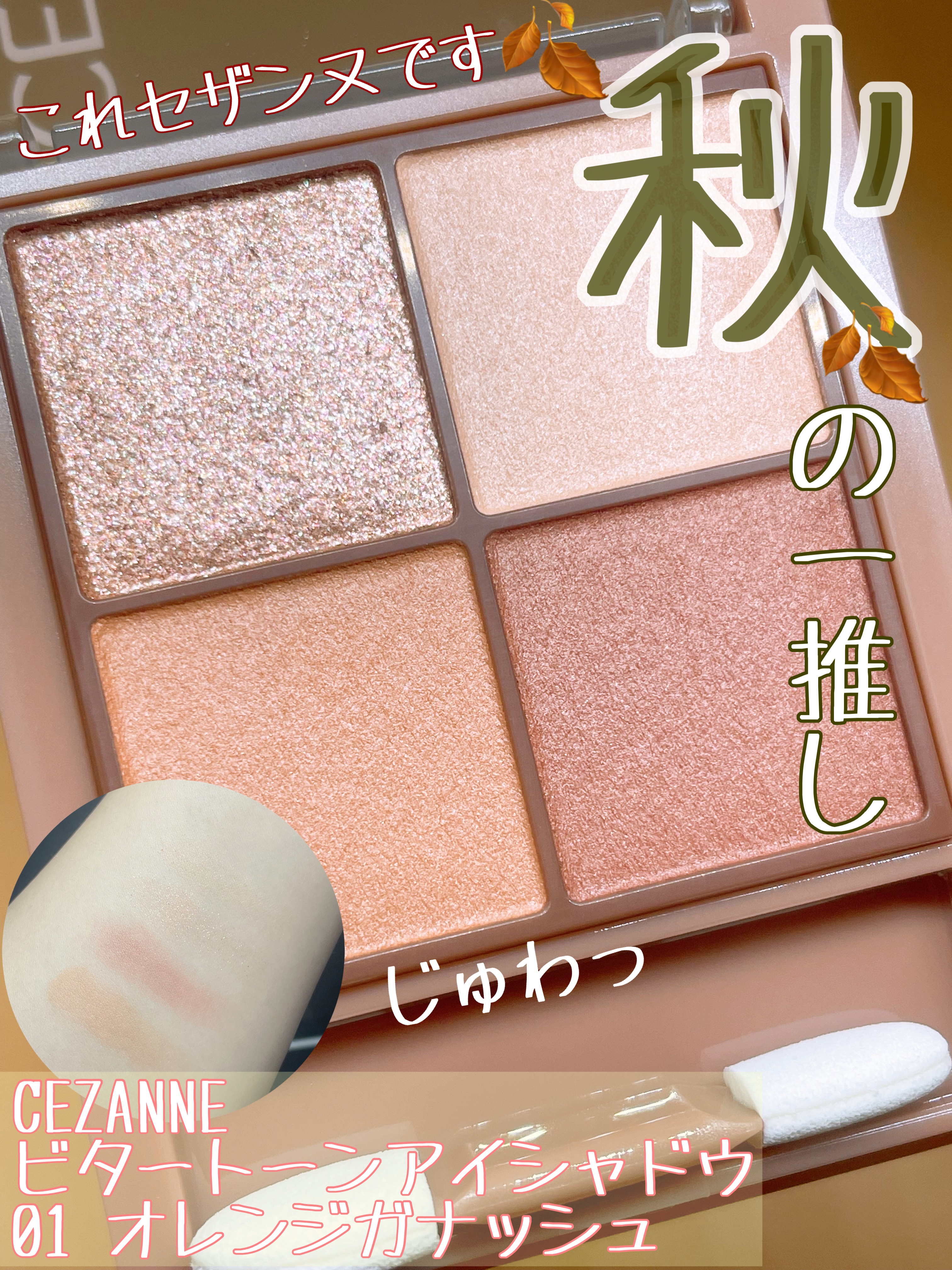 ビタートーンアイシャドウ/CEZANNE/パウダーアイシャドウを使ったクチコミ（1枚目）