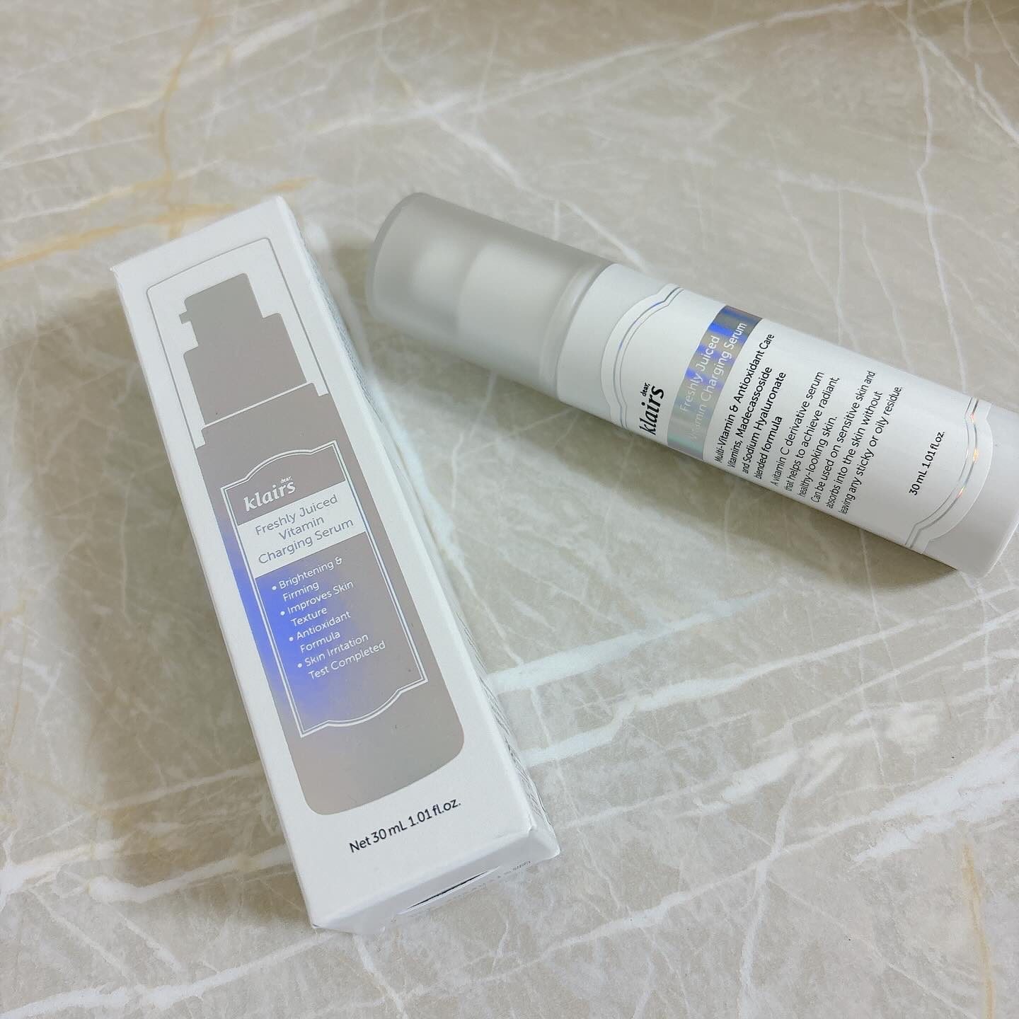 フレッシュリージュースドビタミンチャージングセラム(30ml)/Klairs/美容液を使ったクチコミ（1枚目）