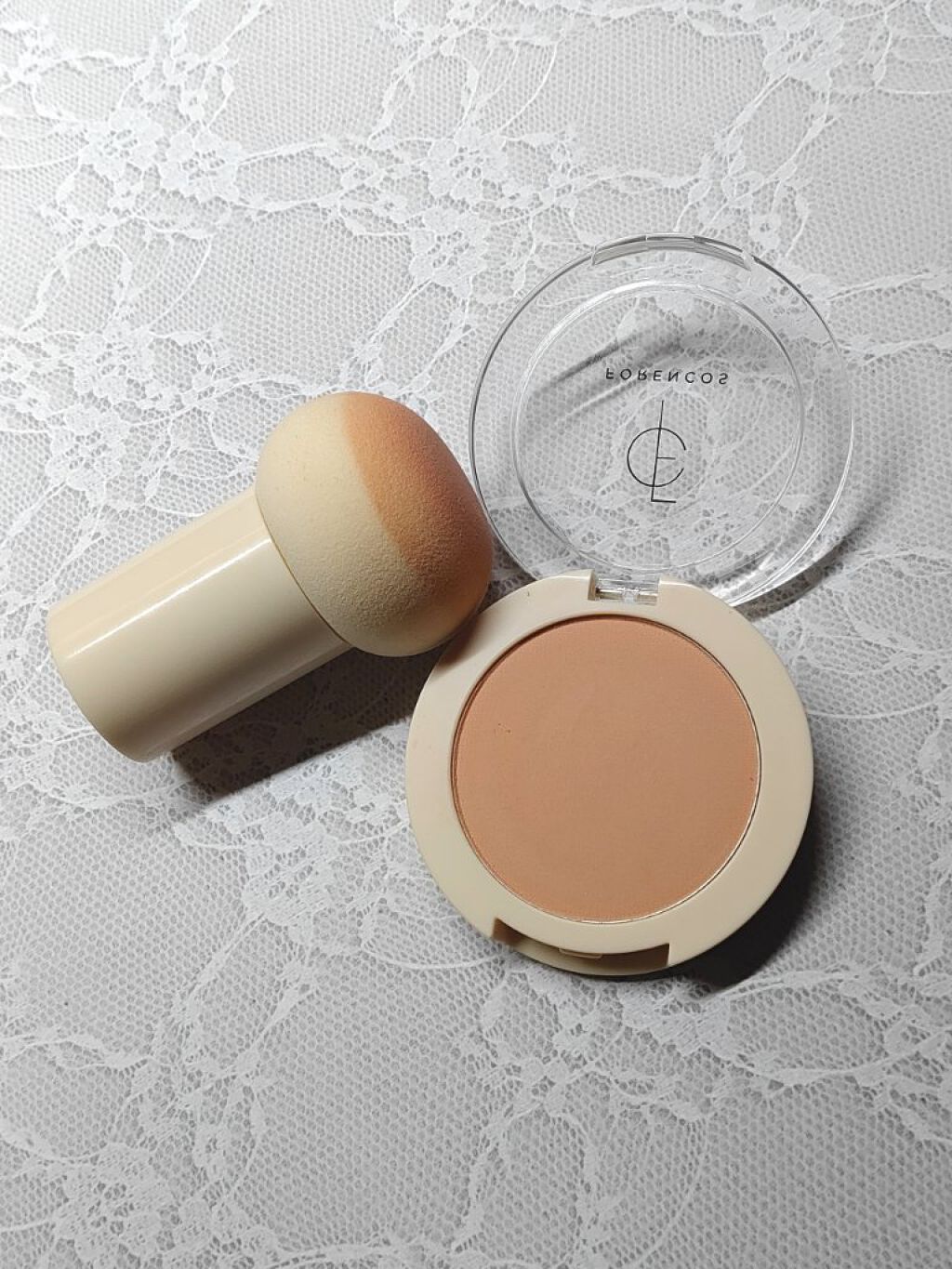 ピュアブラッシャー パフ付き/フォレンコス/パウダーチークを使ったクチコミ（2枚目）