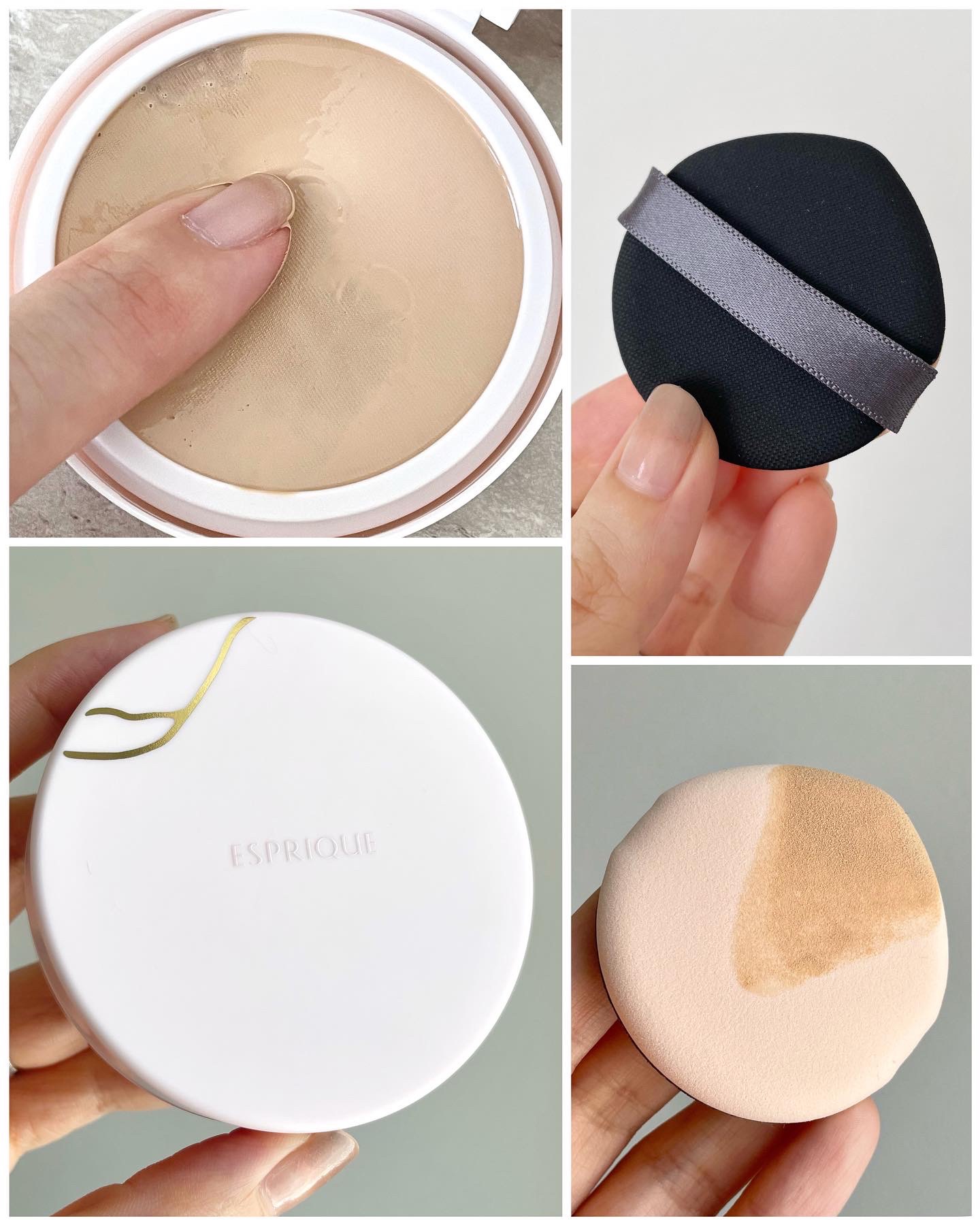 アクアリー スキンウェア カバー 03 ミディアムベージュ/ESPRIQUE/クッションファンデーションを使ったクチコミ（2枚目）