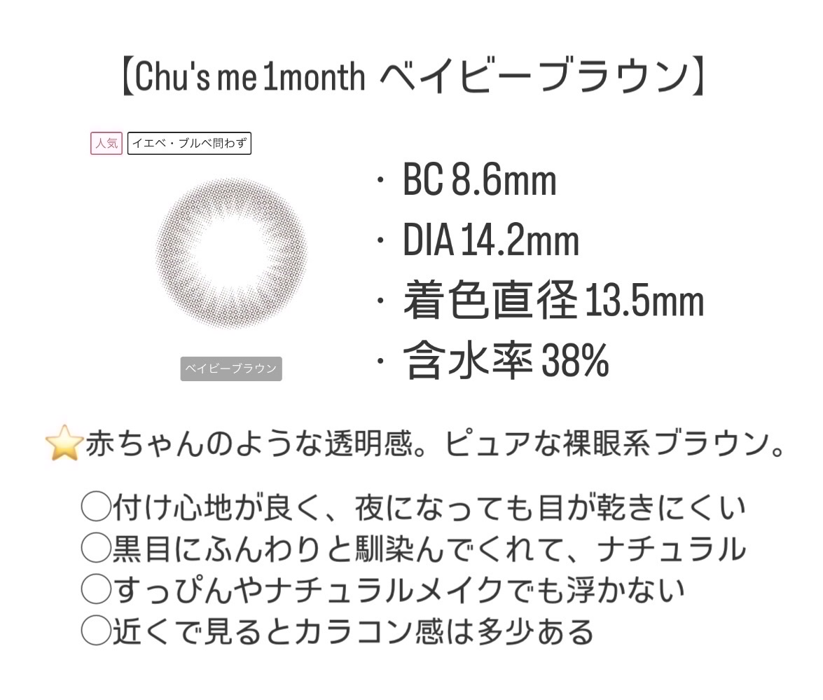 ViVi Ring 1Month/OLENS/カラーコンタクトレンズを使ったクチコミ（2枚目）
