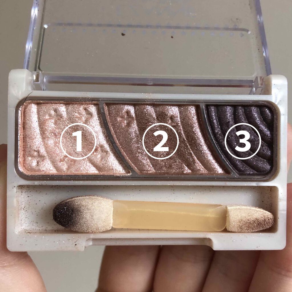 トーンアップアイシャドウ/CEZANNE/アイシャドウパレットを使ったクチコミ（1枚目）