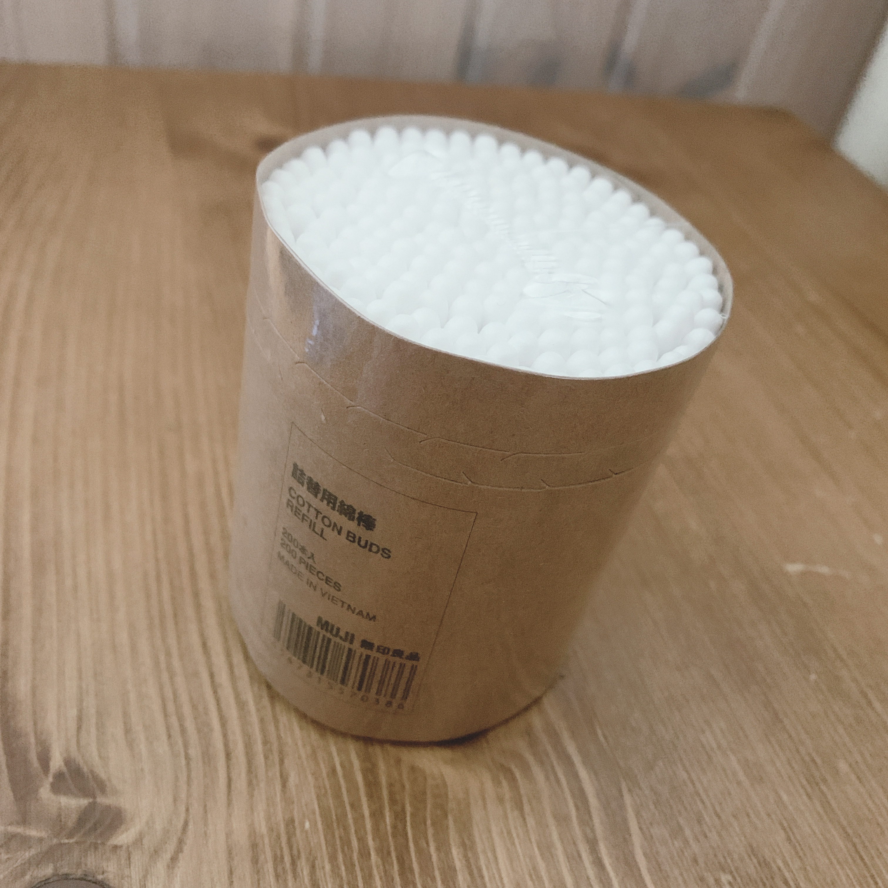 無印良品 詰替用綿棒のクチコミ「無印良品
詰替用綿棒


この前ようやく綿棒がなくなったので新しいのを購入。
私は綿棒は100.....」（2枚目）