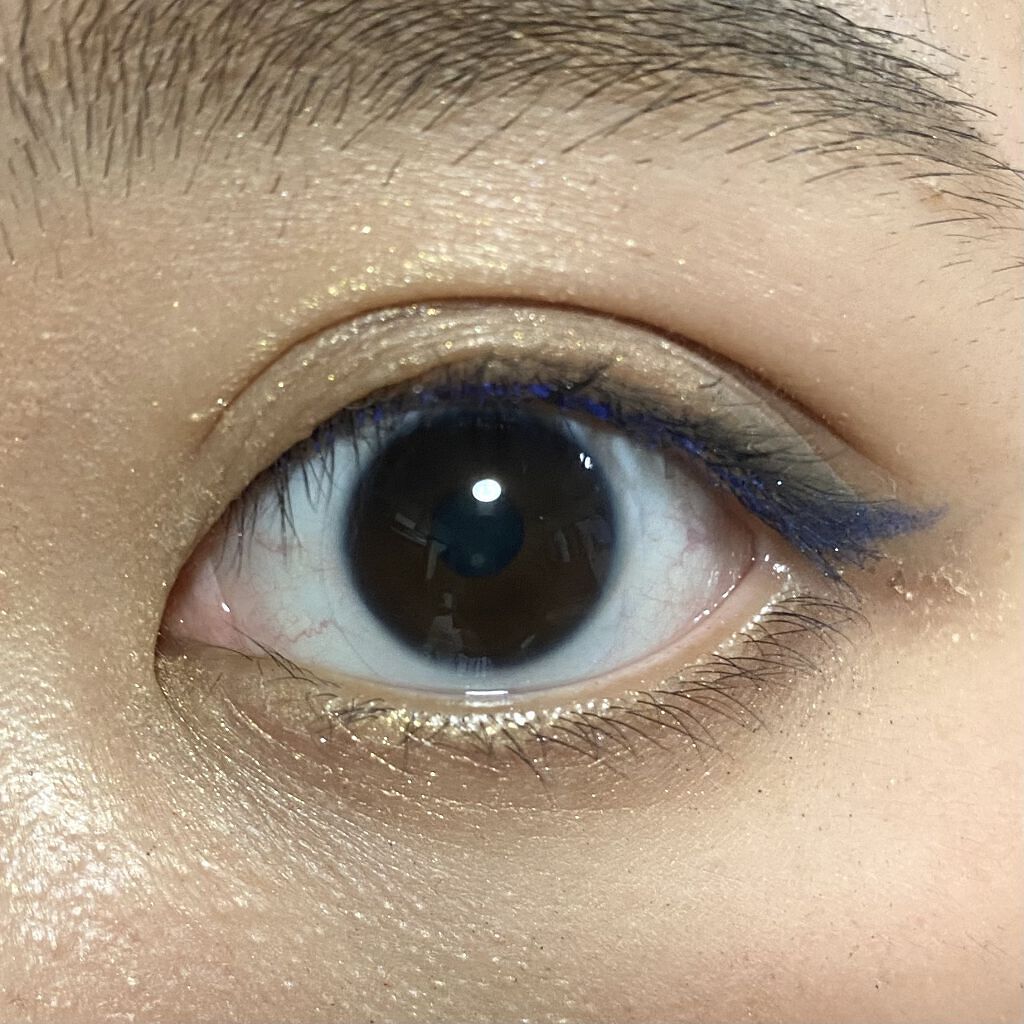 ポップ パウダージェル アイシャドウ 17 Zaa-Zaa Navy/SHISEIDO/単色アイシャドウを使ったクチコミ（2枚目）