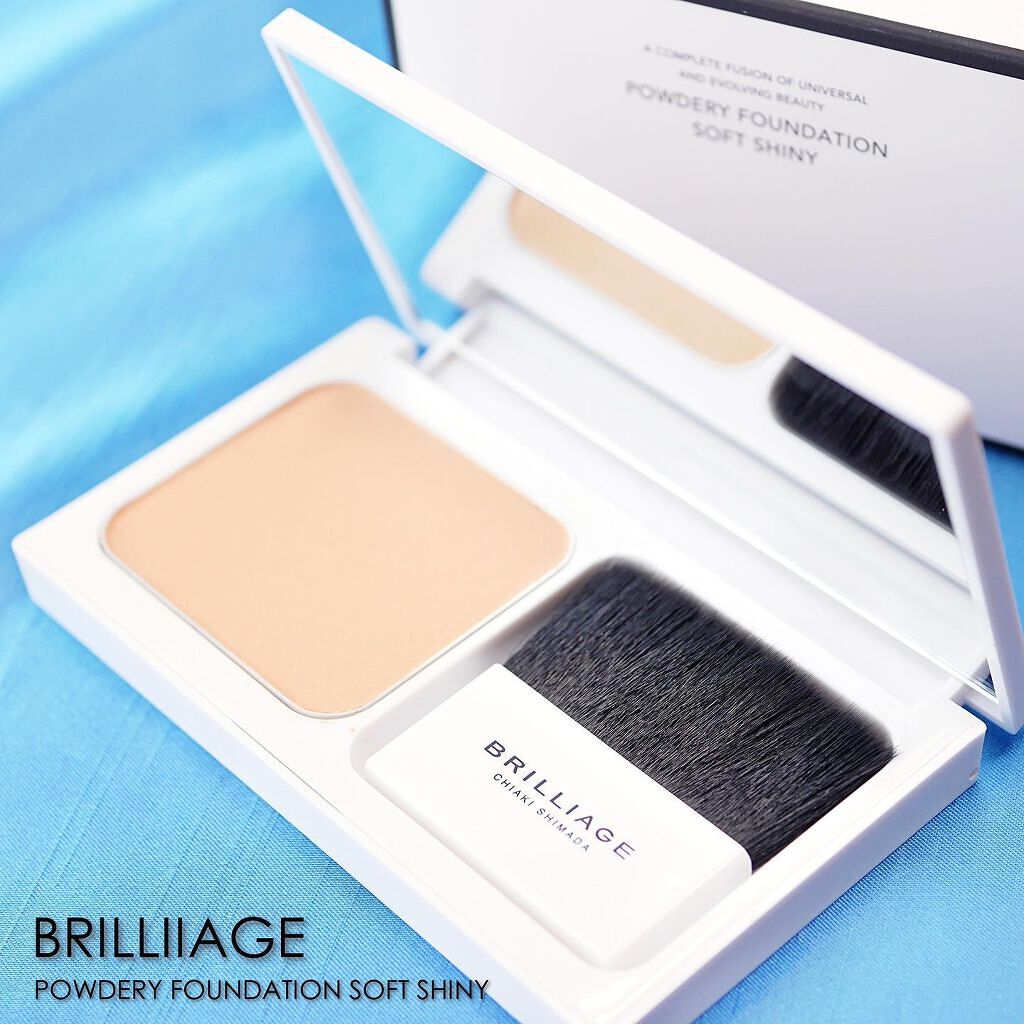 パウダリーファンデーション ソフトシャイニー/ブリリアージュ/パウダーファンデーションを使ったクチコミ(1枚目)