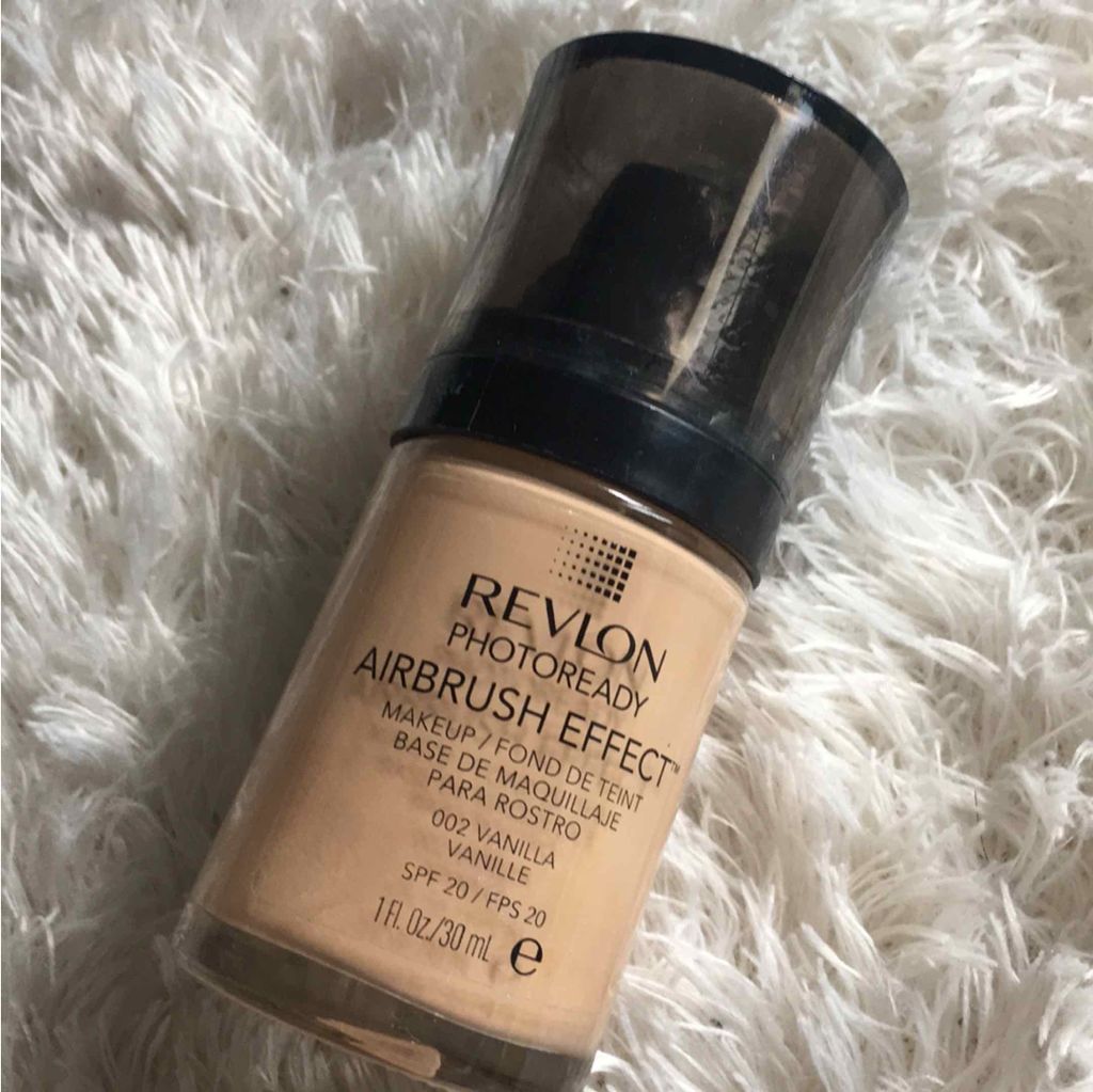 フォトレディ エアブラッシュ エフェクト メイクアップ/REVLON/リキッドファンデーションを使ったクチコミ（1枚目）