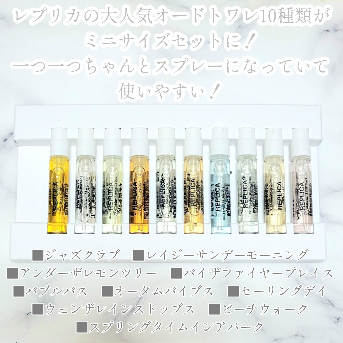 レプリカ オードトワレ メモリーボックス/Maison Margiela Fragrances/その他キットセットを使ったクチコミ(2枚目)