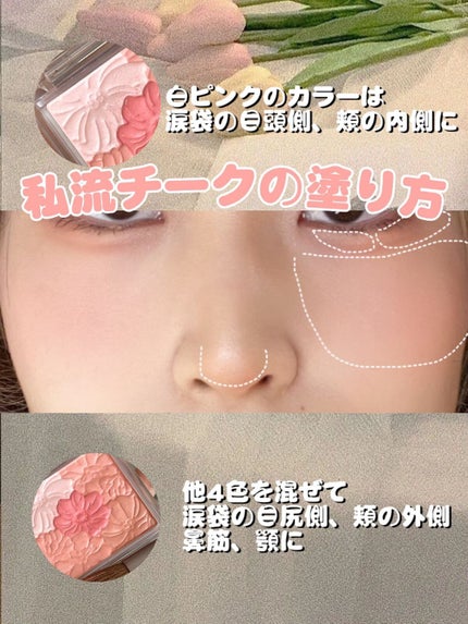 グロウフルールチークス/キャンメイク/パウダーチークを使ったクチコミ(2枚目)