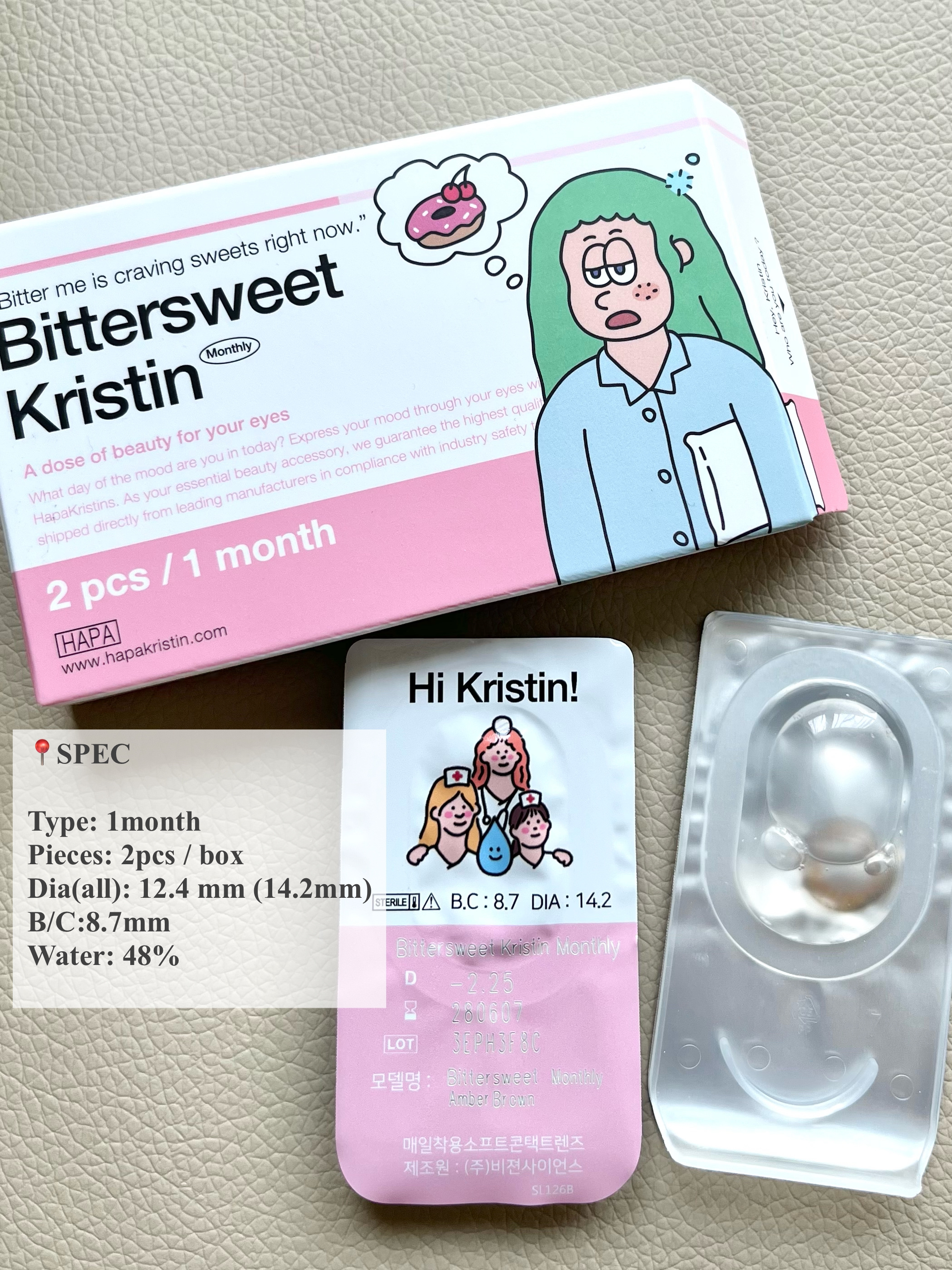 ビタースイートクリスティン/Hapa kristin/カラーコンタクトレンズを使ったクチコミ（3枚目）