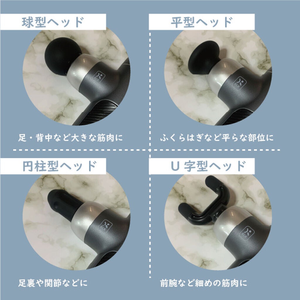 筋膜リリースガン/KLK/マッサージガンを使ったクチコミ(3枚目)