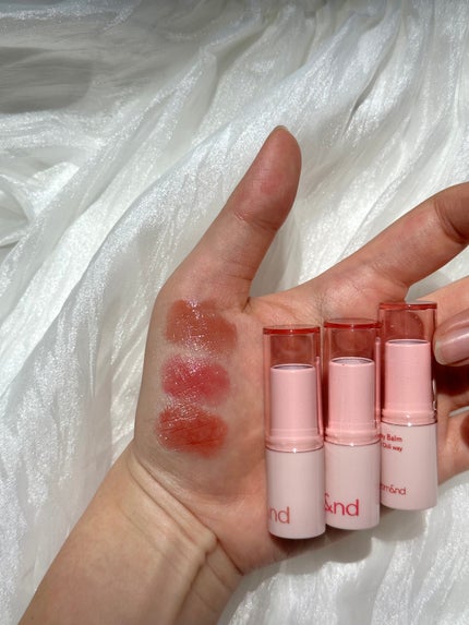 アンドバイロムアンド グラッシーバーム/&nd by rom&nd/口紅を使ったクチコミ(5枚目)