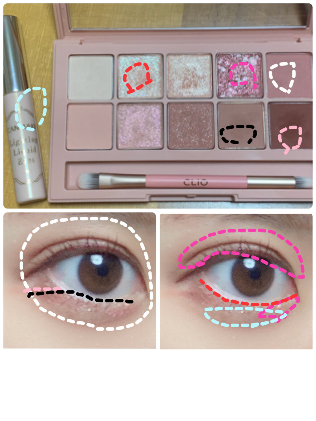 ライティングリキッドアイズ/キャンメイク/リキッドアイシャドウを使ったクチコミ（2枚目）