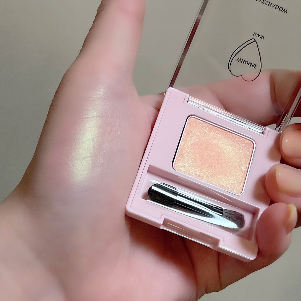 フーミー シングルアイシャドウ シャルルコーラル/WHOMEE/単色アイシャドウを使ったクチコミ（3枚目）