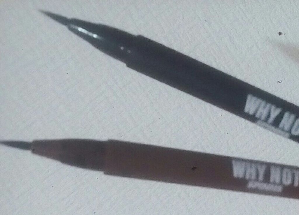 WHY NOT SPINNS リキッドアイライナー ダークブラウン/DAISO/リキッドアイライナーを使ったクチコミ（2枚目）