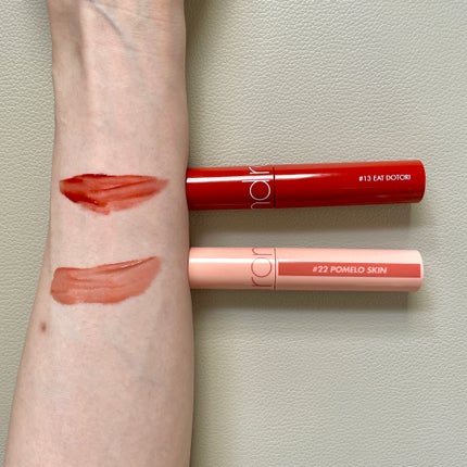 ジューシーラスティングティント/rom&nd/リップティントを使ったクチコミ(2枚目)