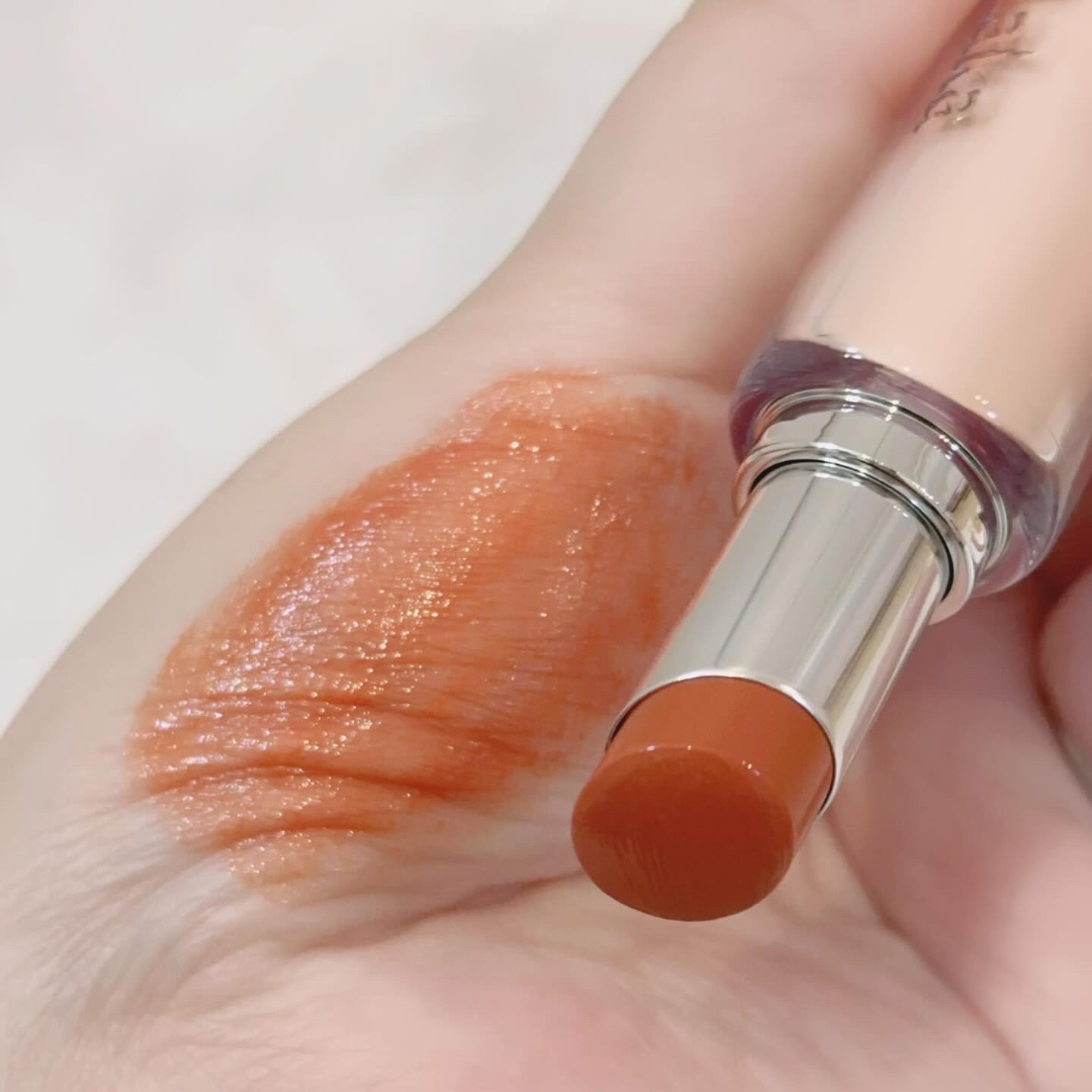 ボンディンググロウリップスティック 209 ニアー/Laka/口紅を使ったクチコミ（3枚目）