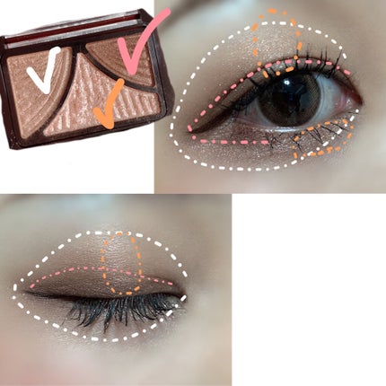 ジューシーピュアアイズ/キャンメイク/アイシャドウパレットを使ったクチコミ(2枚目)