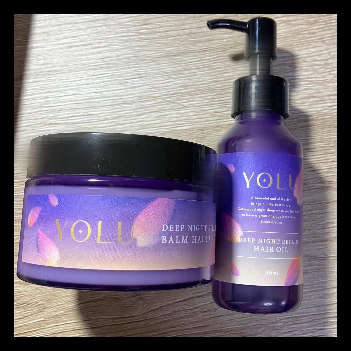 ヨル サクラ ディープナイトリペア ヘアオイル/YOLU/ヘアオイルを使ったクチコミ(1枚目)