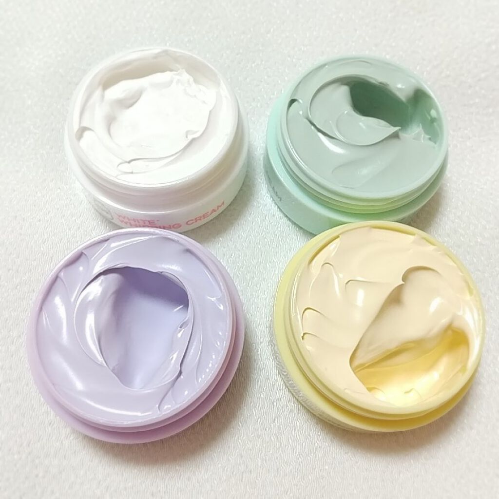 WHITE WHIPPING CREAM mini 4color/G9SKIN/化粧下地を使ったクチコミ（2枚目）