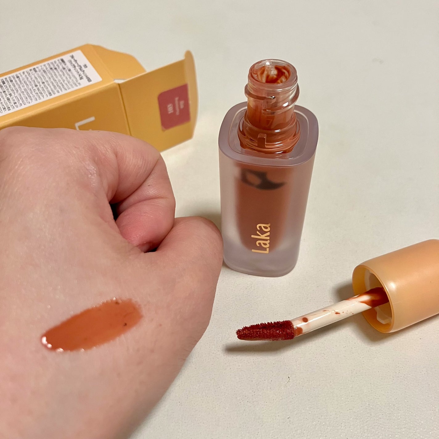 フルーティーグラムティント/Laka/リップティントを使ったクチコミ(2枚目)