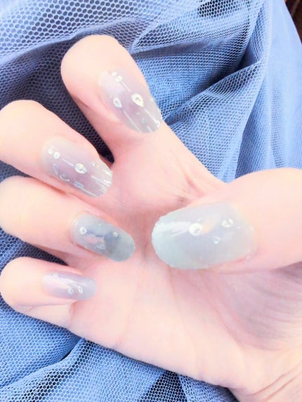 ネイルシール/Qoo10/ネイルシールを使ったクチコミ(2枚目)