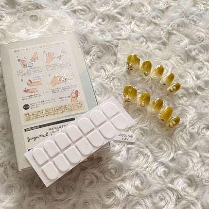 ゆずネイル ゆずネイル ショートスクエアのクチコミ「★爪を休めたい時は“ゆずネイルのネイルチップ”★
元々爪が弱いのもあって、マニキュアしている.....」(3枚目)