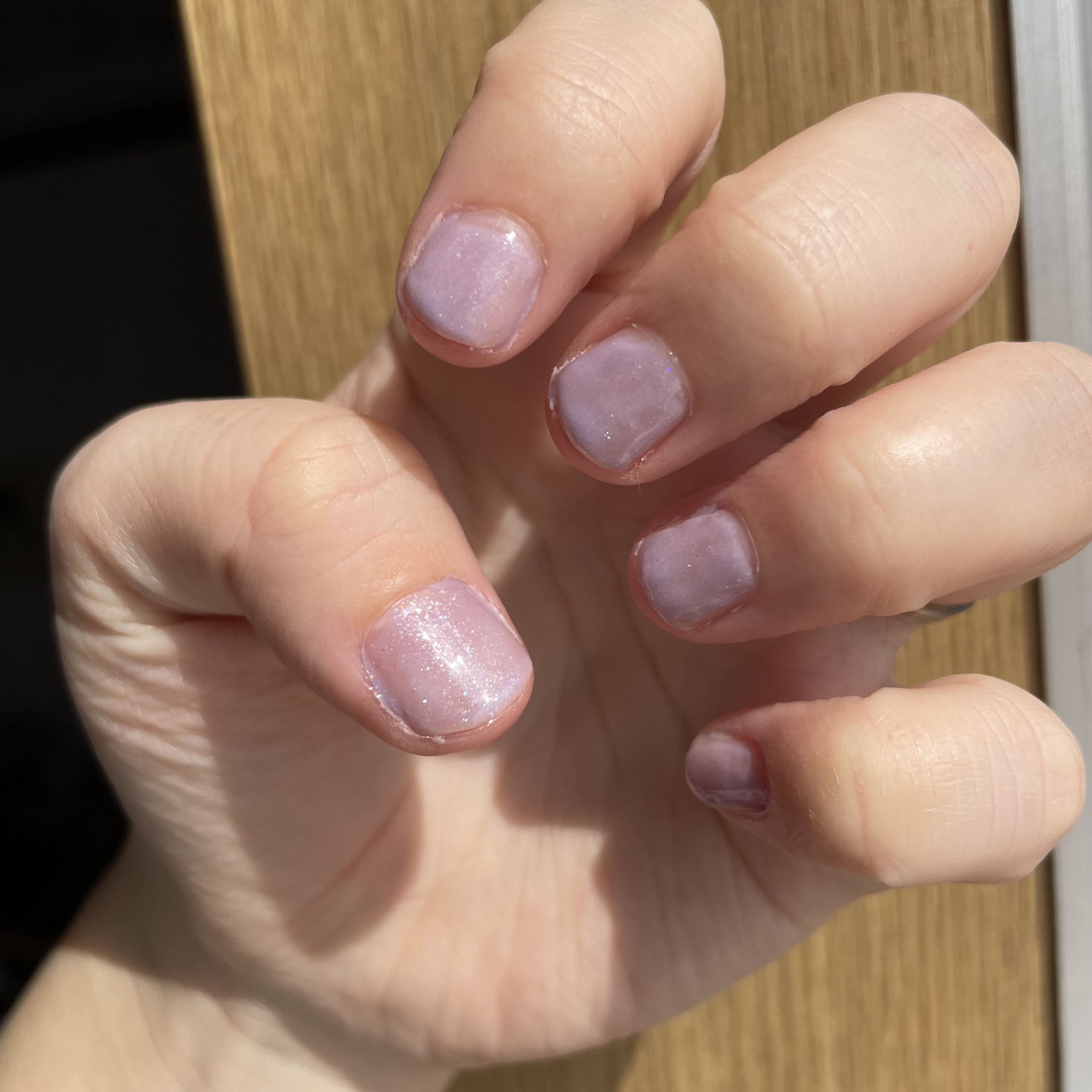 チャームスティックジェル S-3 トゥインクルラベンダー/OMD/オールインワンネイルを使ったクチコミ（2枚目）