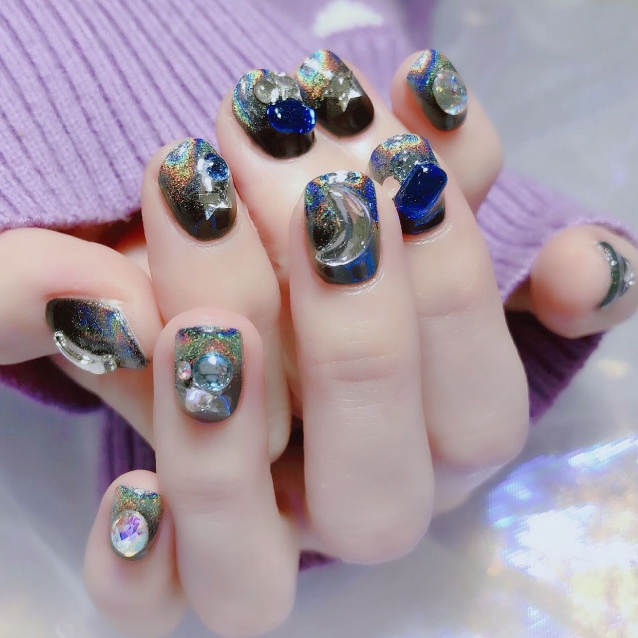 #ネイル,#ユニコーンネイルのネイルデザイン