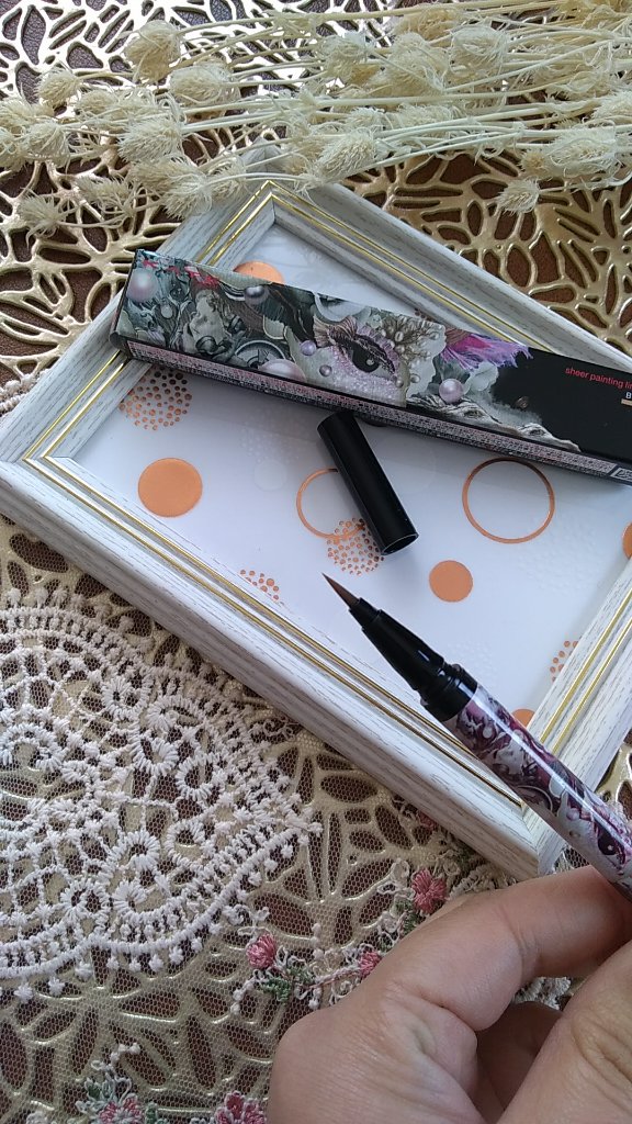 シアーペインティングライナー BR 透け感ブラウン/KATE/リキッドアイライナーを使ったクチコミ（3枚目）