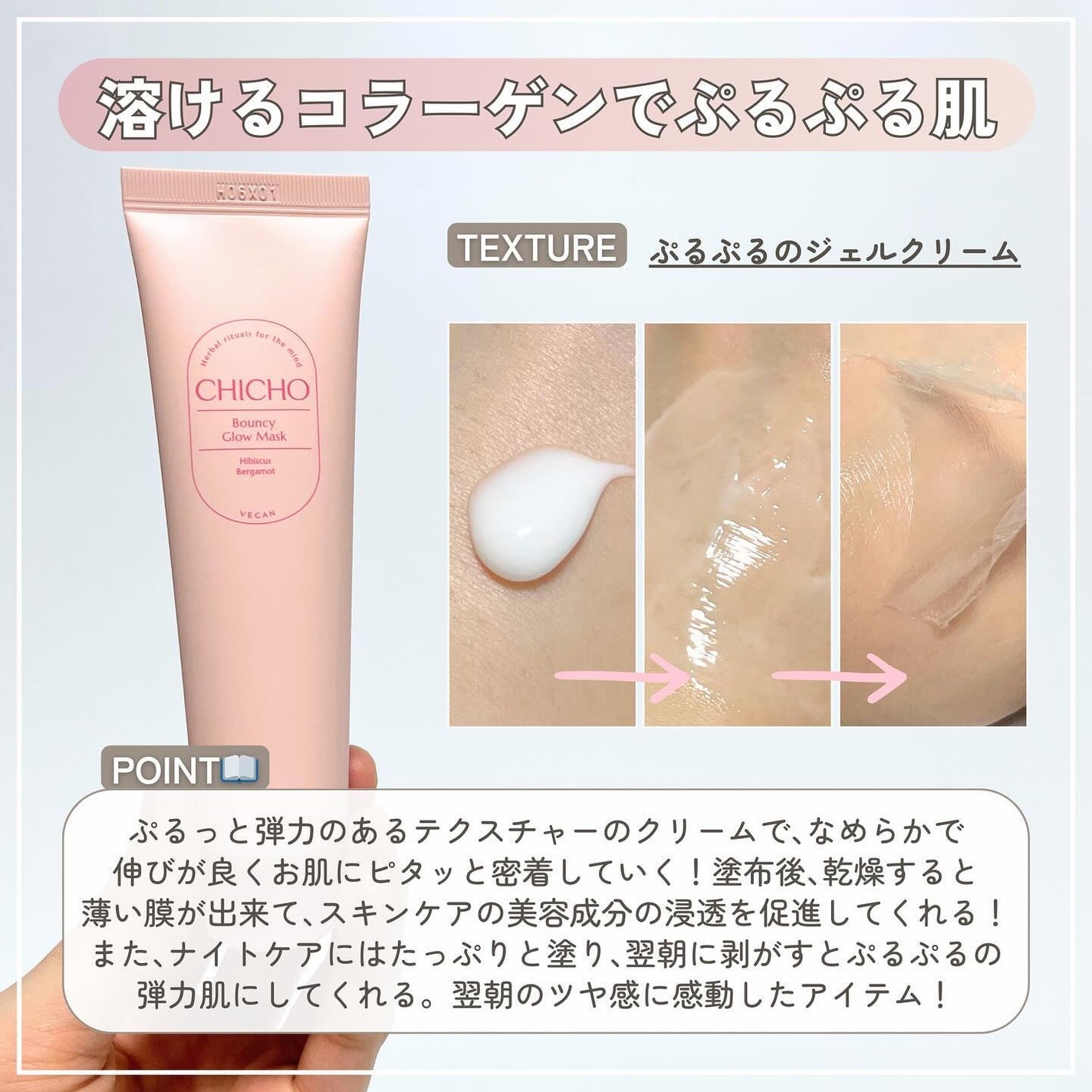 バウンシーグローマスク/CHICHO/その他スキンケアを使ったクチコミ(4枚目)