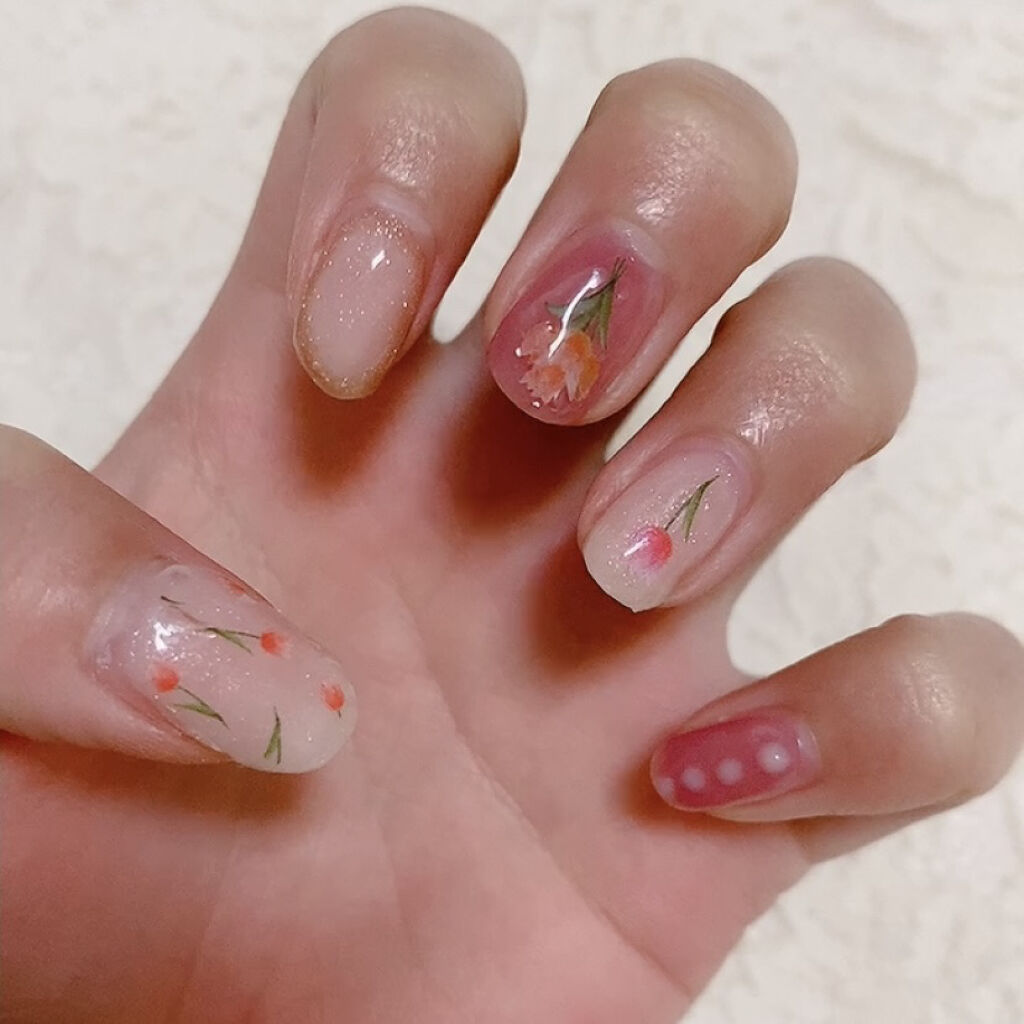 ジェルネイル（ライト対応）/セリア/ジェルネイルを使ったクチコミ（3枚目）