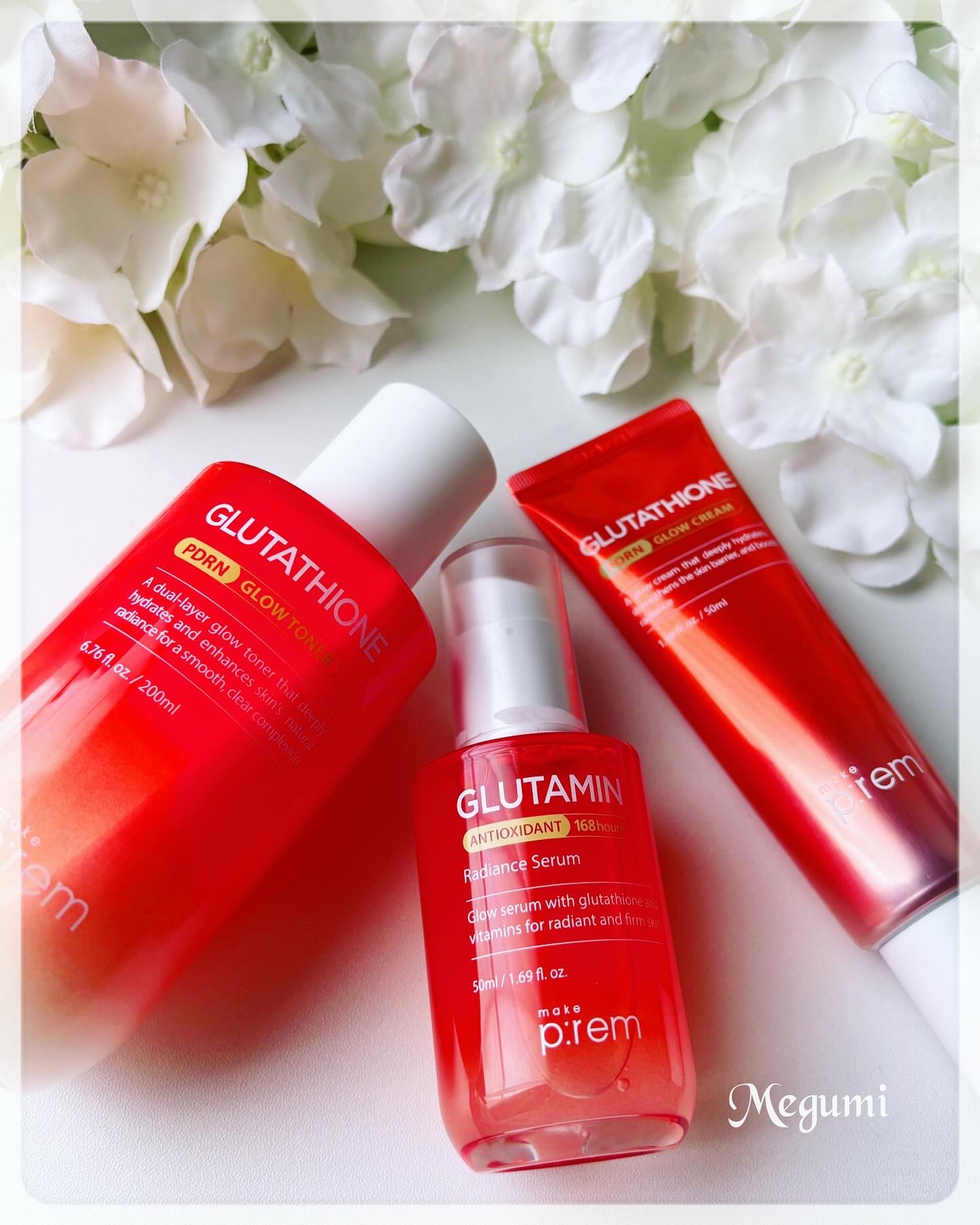 グルタチオンPDRNグロークリーム/make prem/フェイスクリームを使ったクチコミ（3枚目）