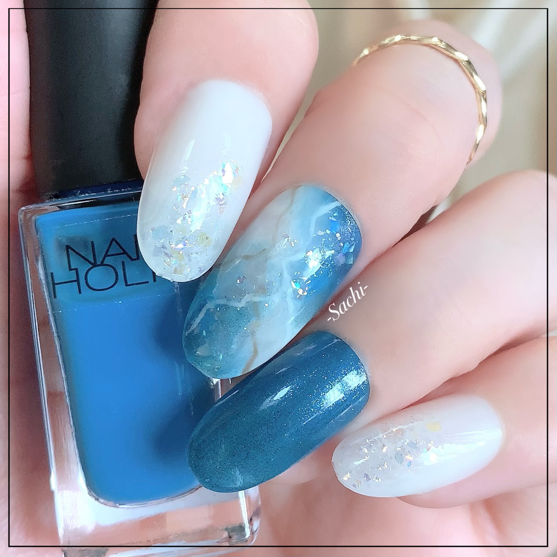 ネイルホリック Soft Neon color BL923/ネイルホリック/マニキュアを使ったクチコミ（2枚目）